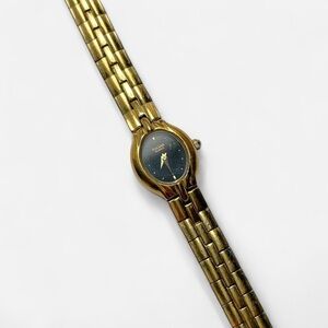 Women's Gold and Black Watch